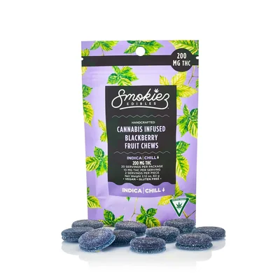 Smokiez - Blackberry Fruit Chews Gummies 200mg