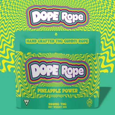 Pineapple Power Gummy Rope 200mg