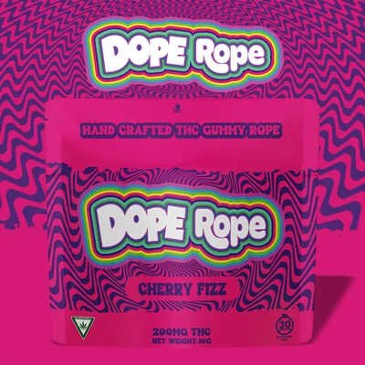Cherry Fizz Gummy Rope 200mg