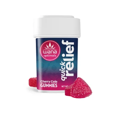 Wana Optimal Quick Relief Cherry Cola Gummies 50mg