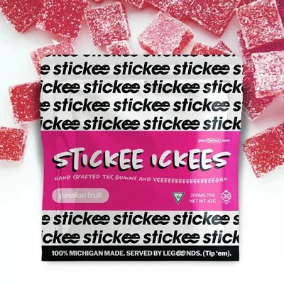 Ickee Passionfruit Gummies 200mg