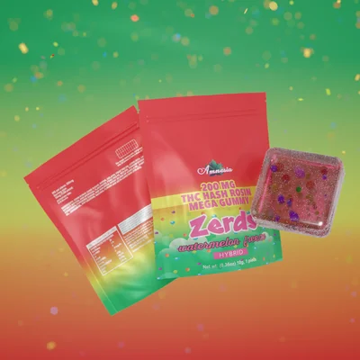 Zerds Watermelon Freeze Hash Rosin Gummy Single 200mg