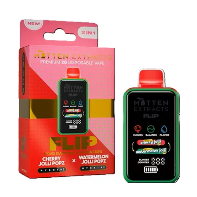 Cherry Jolli Popz X Watermelon Jolli Popz Flip Disposable 2g