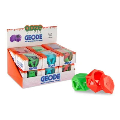 Ooze Geode Silicone & Glass Container