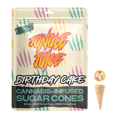 Birthday Cake Sugar Cone Snacks 200mg