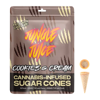Cookies and Cream Sugar Cone Snacks 200mg