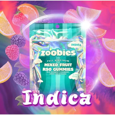 Mix Fruit RSO Gummies Indica 100mg