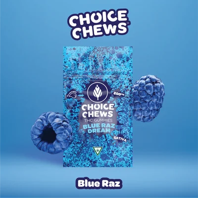CHOICE Blue Raz Dream Gummies 200mg