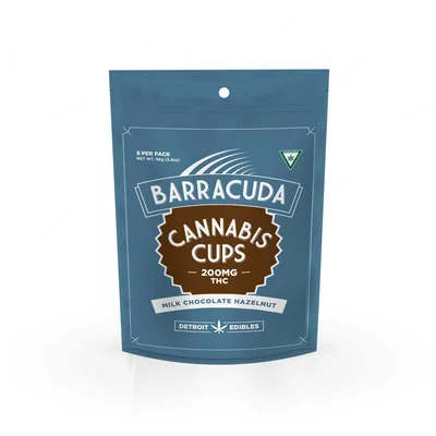 Hazelnut Milk Chocolate Cups 200mg