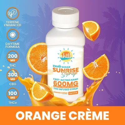 Sunrise Orange Creme Zero Sugar Syrup 200mg