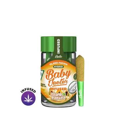 Island Papaya Baby Jeeter Infused Pre Rolls 5pk 2.5g