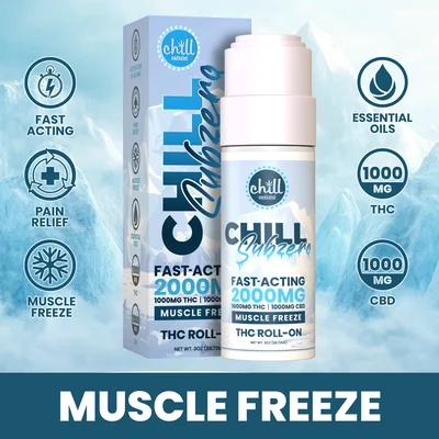 Subzero Muscle Freeze Roll On 1000mgTHC:1000mgCBD