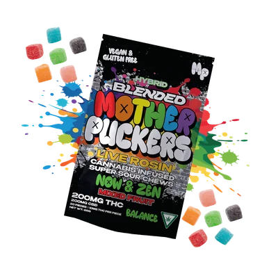 Mixed Fruit Now & Zen Supercharged Live Rosin Chews 200mg