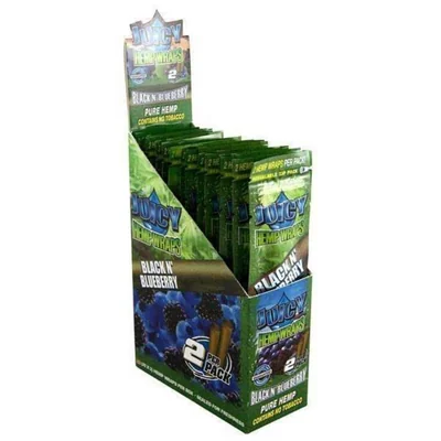 Hemp Wraps 2pk Black N' Blueberry