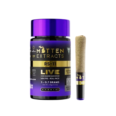 RS11 Live Infused Pre Rolls 5pk