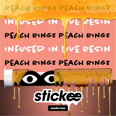 Peach Ringz Live Resin Infused Pre Roll 1.2g