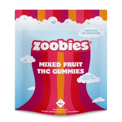 Mixed Fruit Indica Gummies 100mg