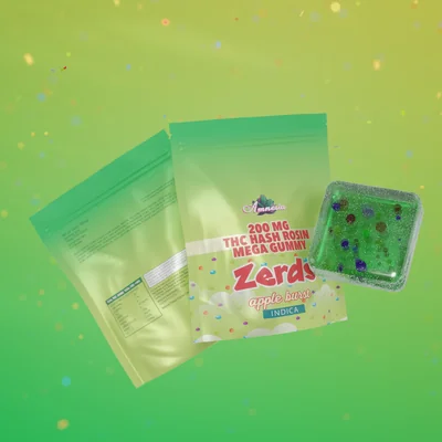 Zerds Apple Burst Hash Rosin Gummy Single 200mg