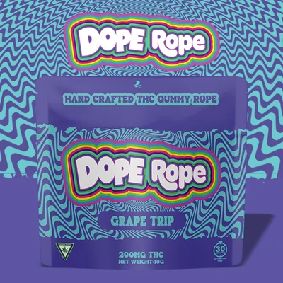 Grape Trip Gummy Rope 200mg