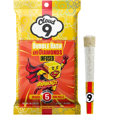 Starburzt Bubble Hash and Diamond Infused 5pk 3g