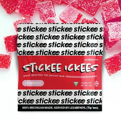 Ickee Strawberry Gummies 200mg