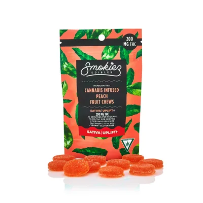 Peach Fruit Chews Gummies 200mg