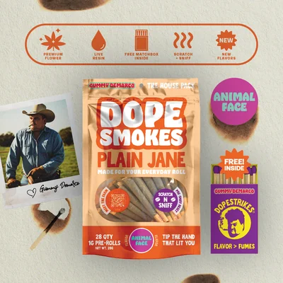 Dope Smokes - Animal Face Pre-Rolls 28pk 28g