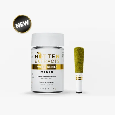 White Runtz Infused Pre Rolls 5pk 3.5g