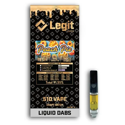 Peach Pie Resin Cartridge 1g
