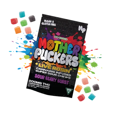 Sour Berry Burst Live Rosin Chews 200mg