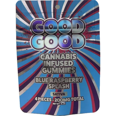 Blue Raspberry Splash Gummies 200mg