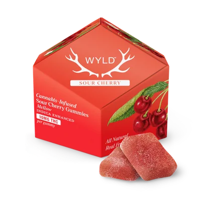 Sour Cherry Indica Gummies 100mg