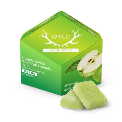 Sour Apple Sativa Gummies 100mg