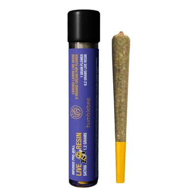 Orange Cream Pop x Candied Lemon Live Resin Infused Pre Roll 1.2g