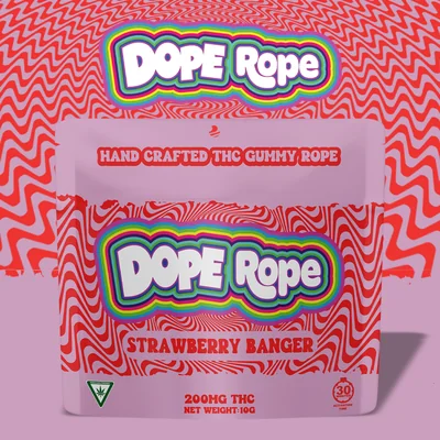 Strawberry Banger Gummy Rope 200mg