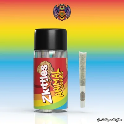 Zkittlez x Animal Cookies Pre Rolls 5pk 2.5g