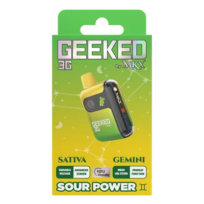 Geeked Sour Power Disposable 3g