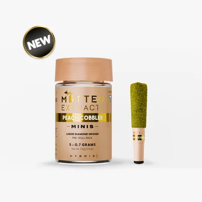 Mitten Extracts - Peach Cobbler Infused Pre-Rolls 5pk 3.5g