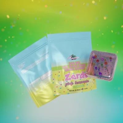 Zerds Pink Lemonade Hash Rosin Gummy Single 200mg