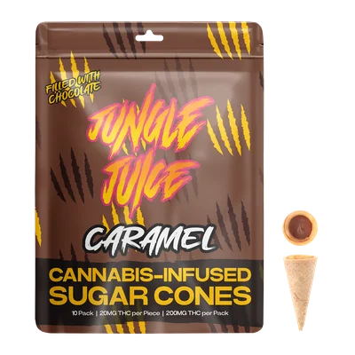 Chocolate Caramel Sugar Cone Snacks 200mg