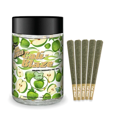 Green Apple Infused Pre Rolls 5pk 3.5g