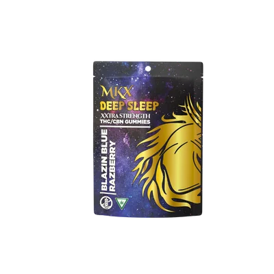 MKX Deep Sleep - Blue Razz 4:1 THC:CBN Gummies 200mg