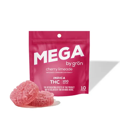 Mega Cherry Limeade Gummies 100mg