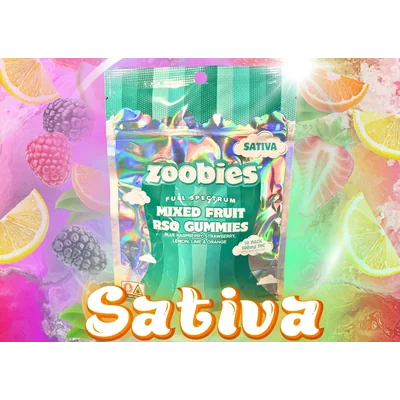 Mix Fruit RSO Gummies Sativa 100mg