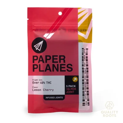 Paper Planes - Lemon Cherry Infused Pre-Rolls 5pk 6g