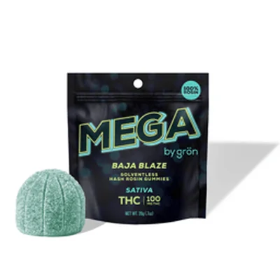 Mega Baja Blaze Rosin Gummies 100mg