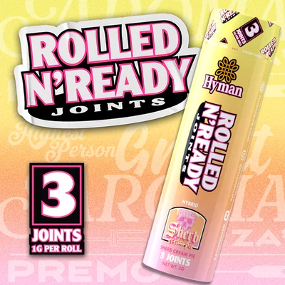 Sherb Cream Pie Rolled N' Ready Pre Rolls 3g 3pk