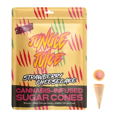 Strawberry Cheesecake Sugar Cone Snacks 200mg