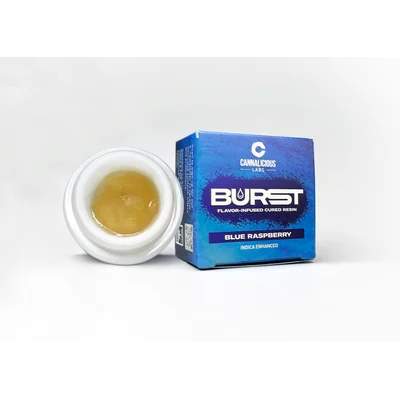 Cannalicious Burst - Blue Raspberry Flavor Infused Cured Resin 2g