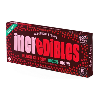 Black Cherry 1:1 THC:CBD Chocolate 100mg